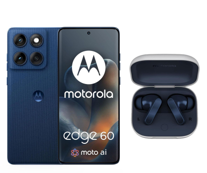 Smartfon / Telefon Motorola edge 60 5G 12/512GB Gibraltar Sea 120Hz + Moto Buds